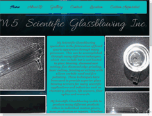 Tablet Screenshot of m5glassblowing.com